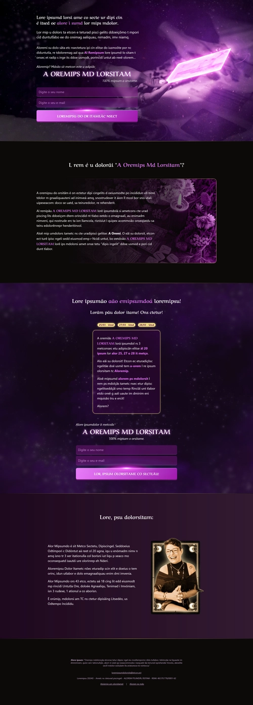 imagem desktop da página Página de Captura